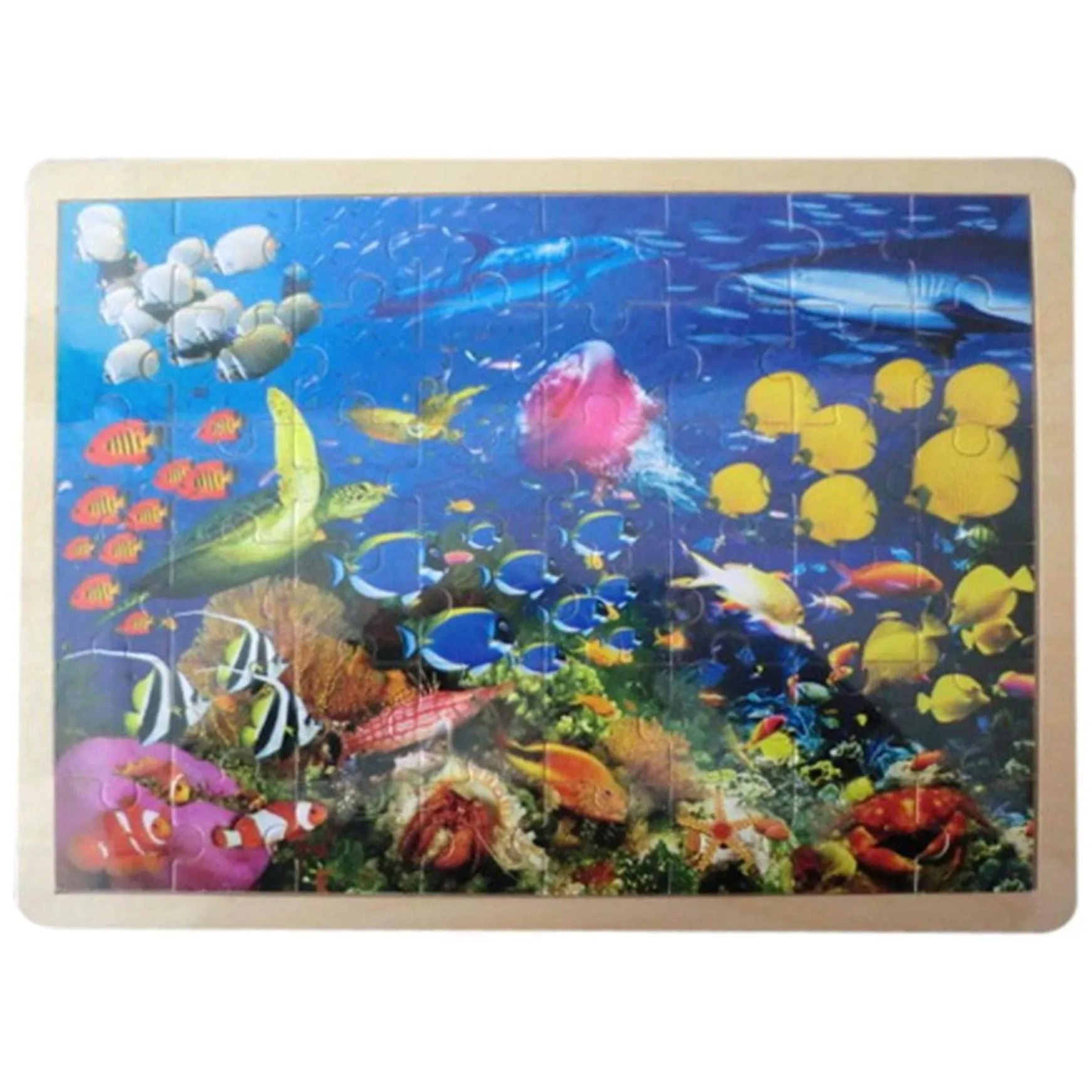 Sea Life - 48 Piece Wooden Jigsaw Puzzle