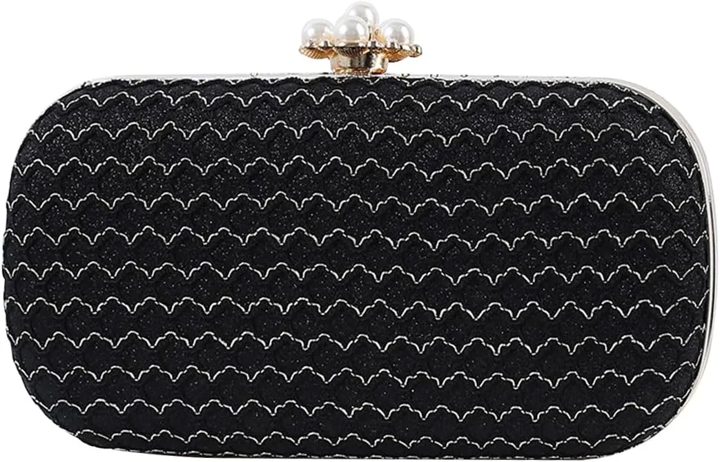 Sequin Clutch Bag for Women Sparkling Rhinestone Evening Bag Crystal Handbag Bridal Wedding Purse Crossbody Bag