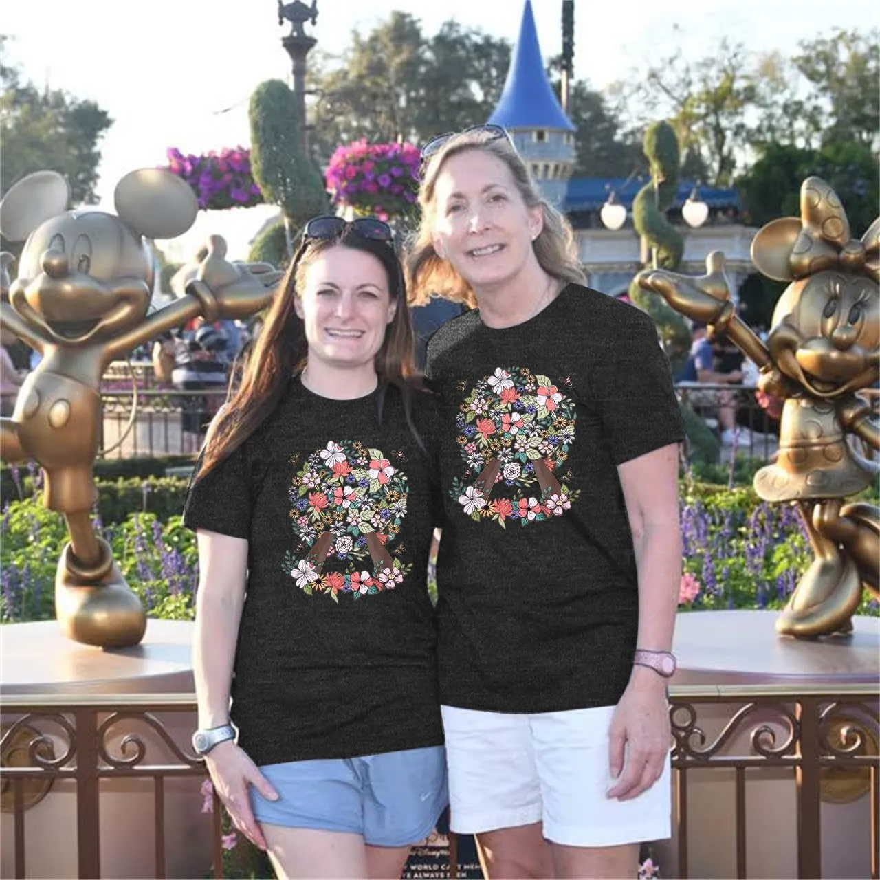 SFHFY Magical Shirt for Women Magic Kingdom T Shirt Family Vacation Tee Castle Fairy Tale Graphic Short Sleeve Tops