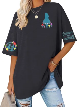 SFHFY Magical Shirt for Women Magic Kingdom T Shirt Family Vacation Tee Castle Fairy Tale Graphic Short Sleeve Tops