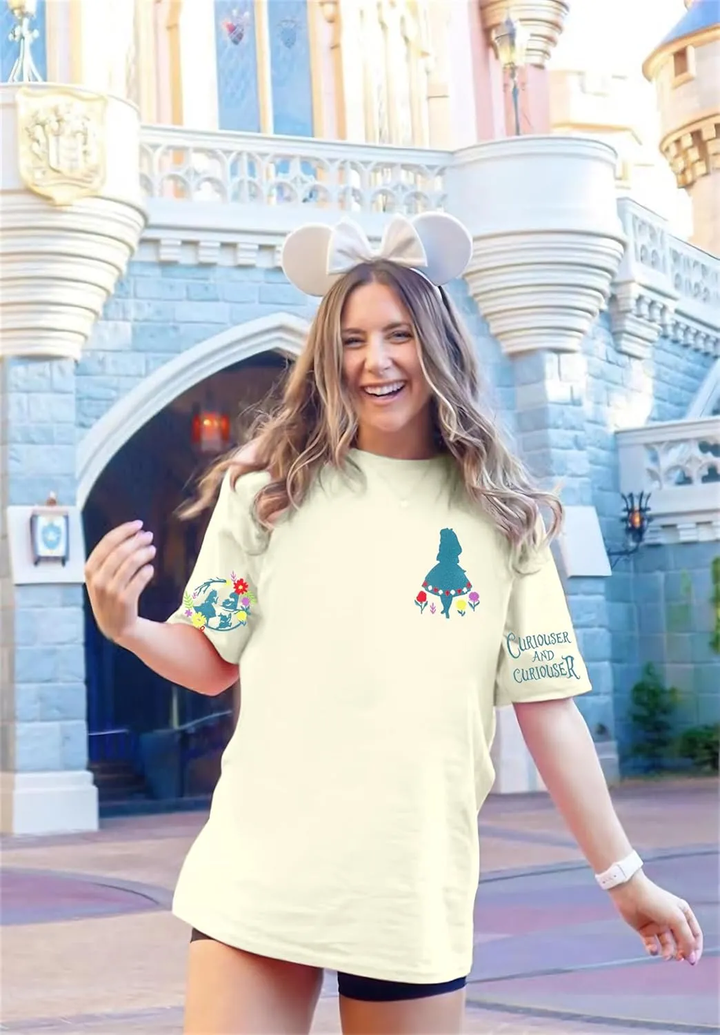 SFHFY Magical Shirt for Women Magic Kingdom T Shirt Family Vacation Tee Castle Fairy Tale Graphic Short Sleeve Tops
