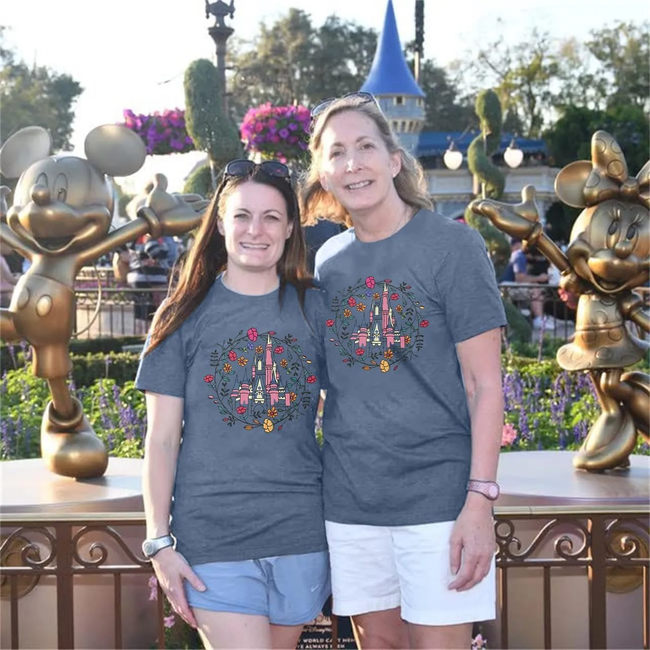 SFHFY Magical Shirt for Women Magic Kingdom T Shirt Family Vacation Tee Castle Fairy Tale Graphic Short Sleeve Tops