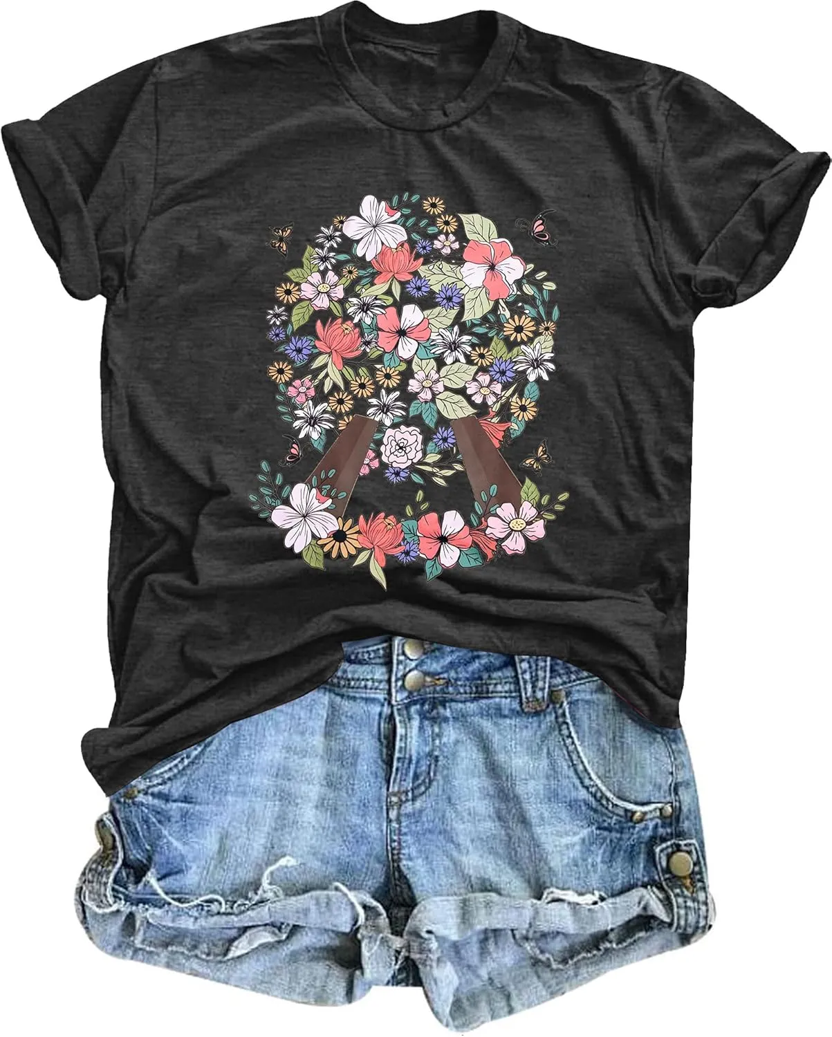 SFHFY Magical Shirt for Women Magic Kingdom T Shirt Family Vacation Tee Castle Fairy Tale Graphic Short Sleeve Tops