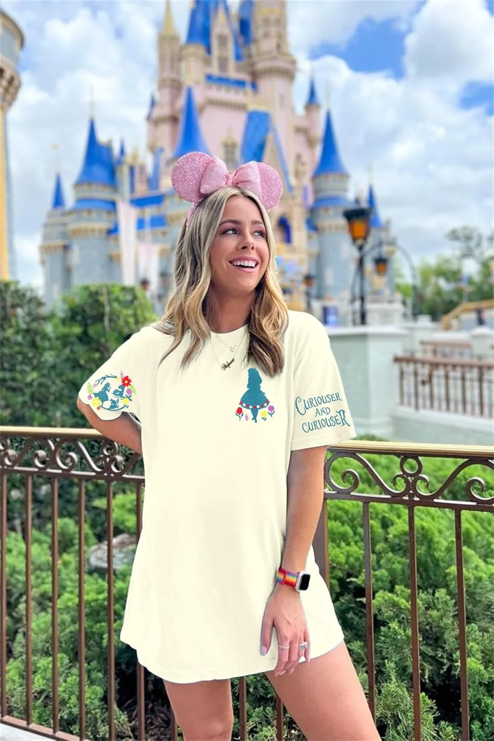 SFHFY Magical Shirt for Women Magic Kingdom T Shirt Family Vacation Tee Castle Fairy Tale Graphic Short Sleeve Tops