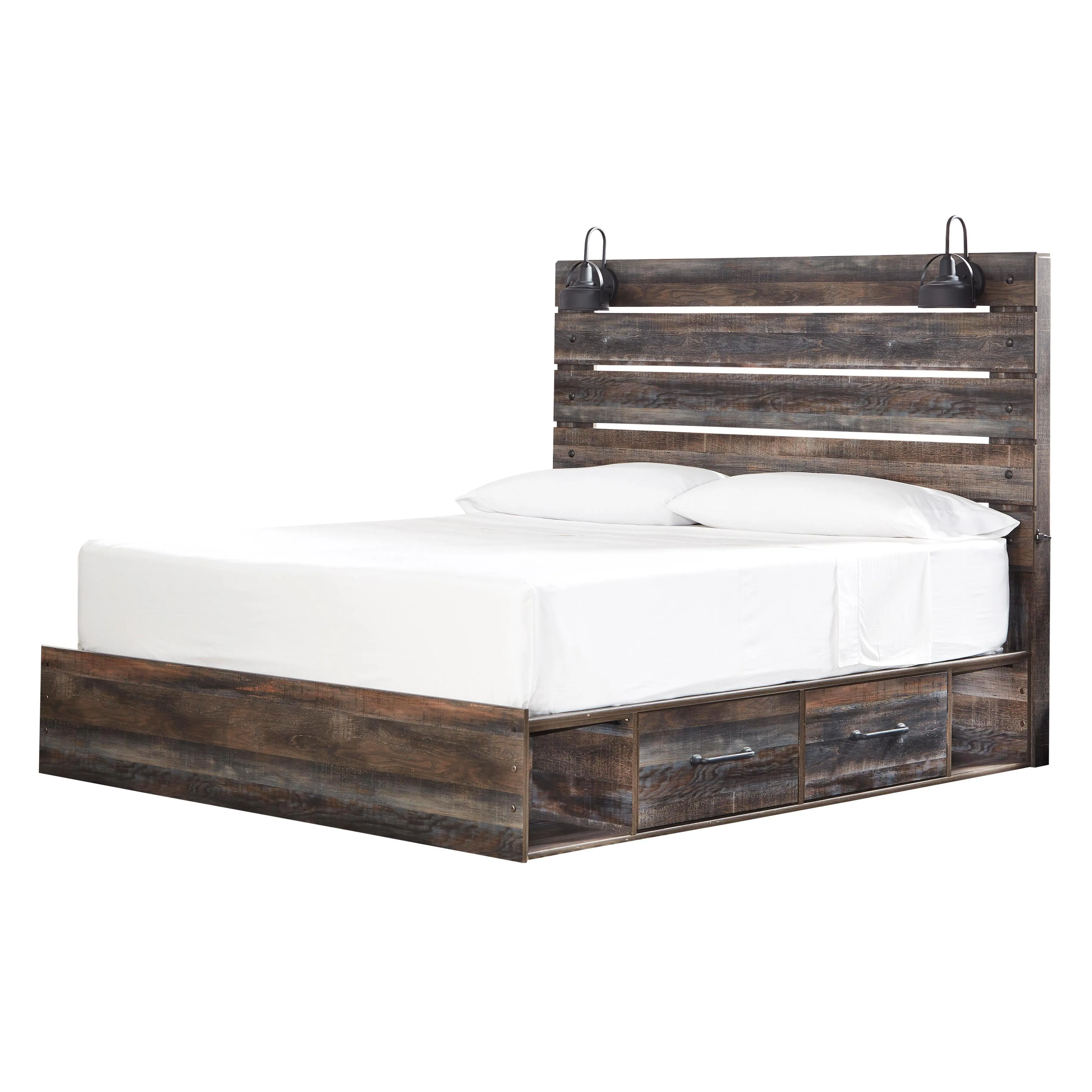 Signature Design by Ashley Drystan B211B48 6 pc King Panel Storage Bedroom Set