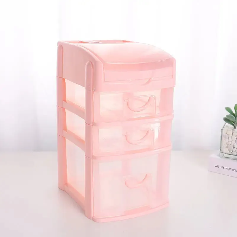 SINOTAO  -  Desktop Storage Box Drawer Ins Girl Heart Student Dormitory Stationery Cosmetics Sundries Jewelry Hand Account Storage Box