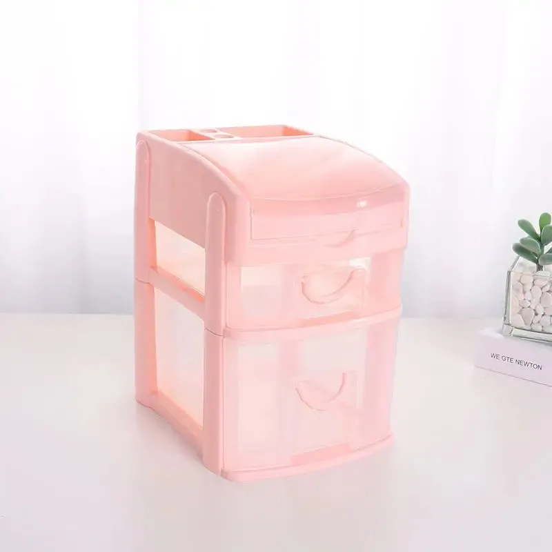 SINOTAO  -  Desktop Storage Box Drawer Ins Girl Heart Student Dormitory Stationery Cosmetics Sundries Jewelry Hand Account Storage Box