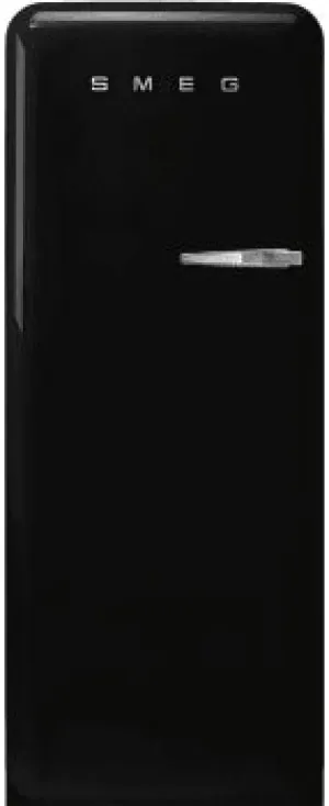 Smeg 50's Retro Style 9.9 Cu. Ft. Black Top Freezer Refrigerator