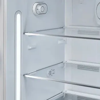 Smeg 50's Retro Style Top Freezer Left Hinge 24" Refrigerator in Pastel Blue