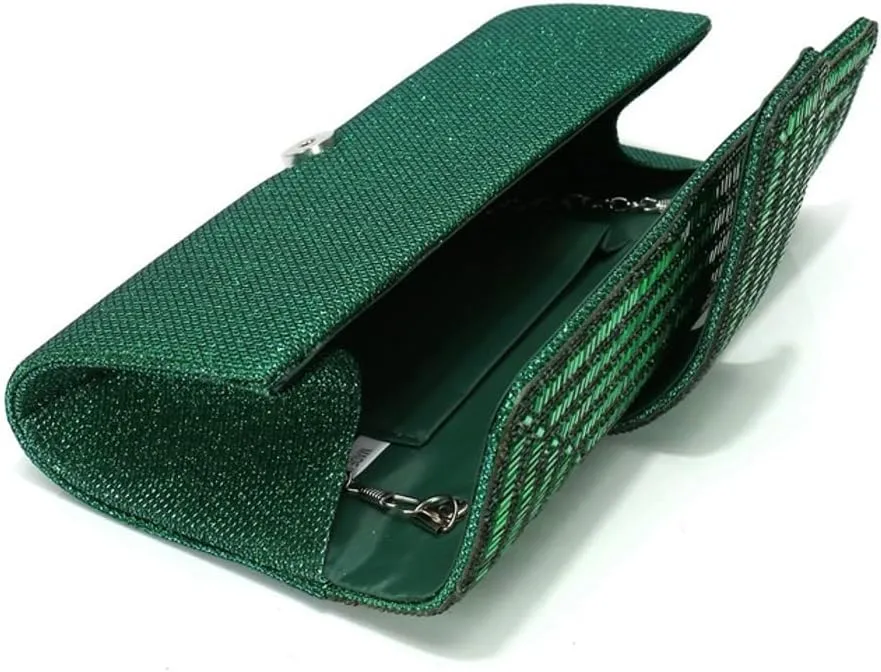 Solyinne Evening Bags Clutch Purses for Women Sparkling Glitter Formal Party Purse Wedding Cocktail Prom Bags with Chain