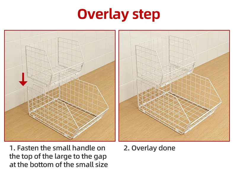 Stackable Pans Storage Wire Basket
