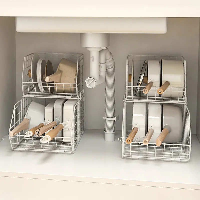 Stackable Pans Storage Wire Basket