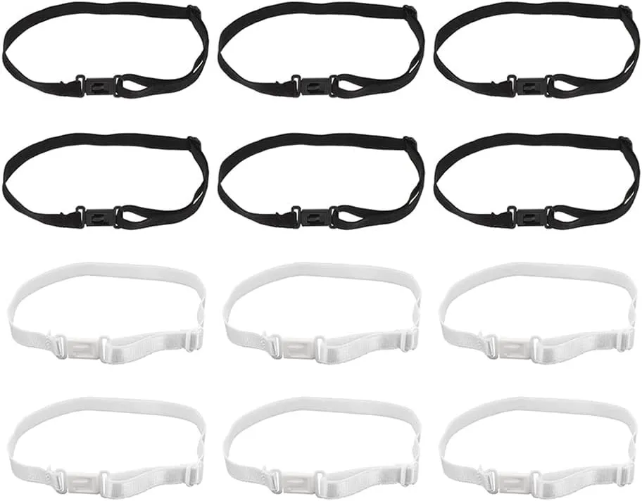 TENDYCOCO 20Pcs Adjustable Bow Tie Straps Useful Bow Tie Extension Straps Elastic Straps