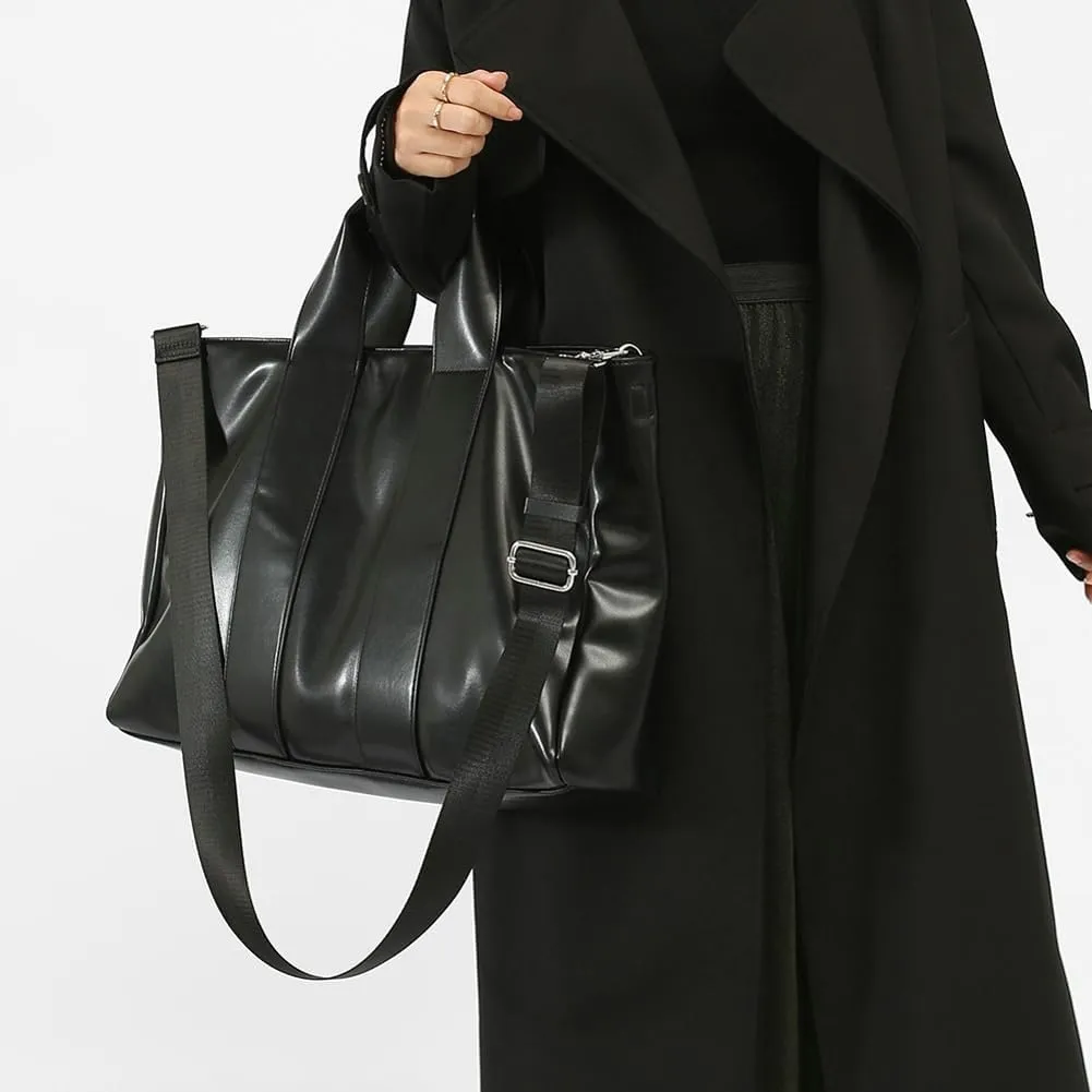 Tote Bag for Women Trendy Large PU Leather Shoulder Crossbosy Bags Satchel Handbags Casual Work Purse Briefcase 2025