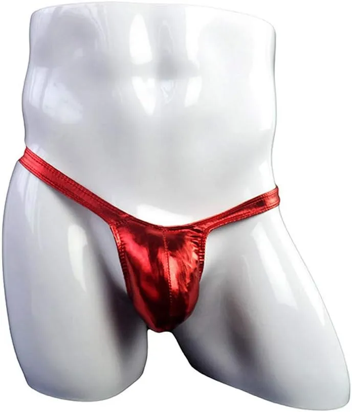 Underwear for Men Lingerie Briefs Sexy Leather Comfortable Underpants
