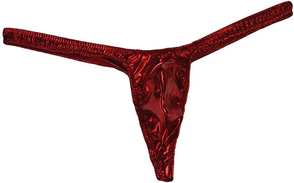 Underwear for Men Lingerie Briefs Sexy Leather Comfortable Underpants