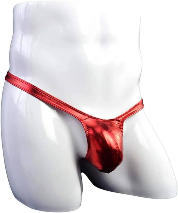 Underwear for Men Lingerie Briefs Sexy Leather Comfortable Underpants