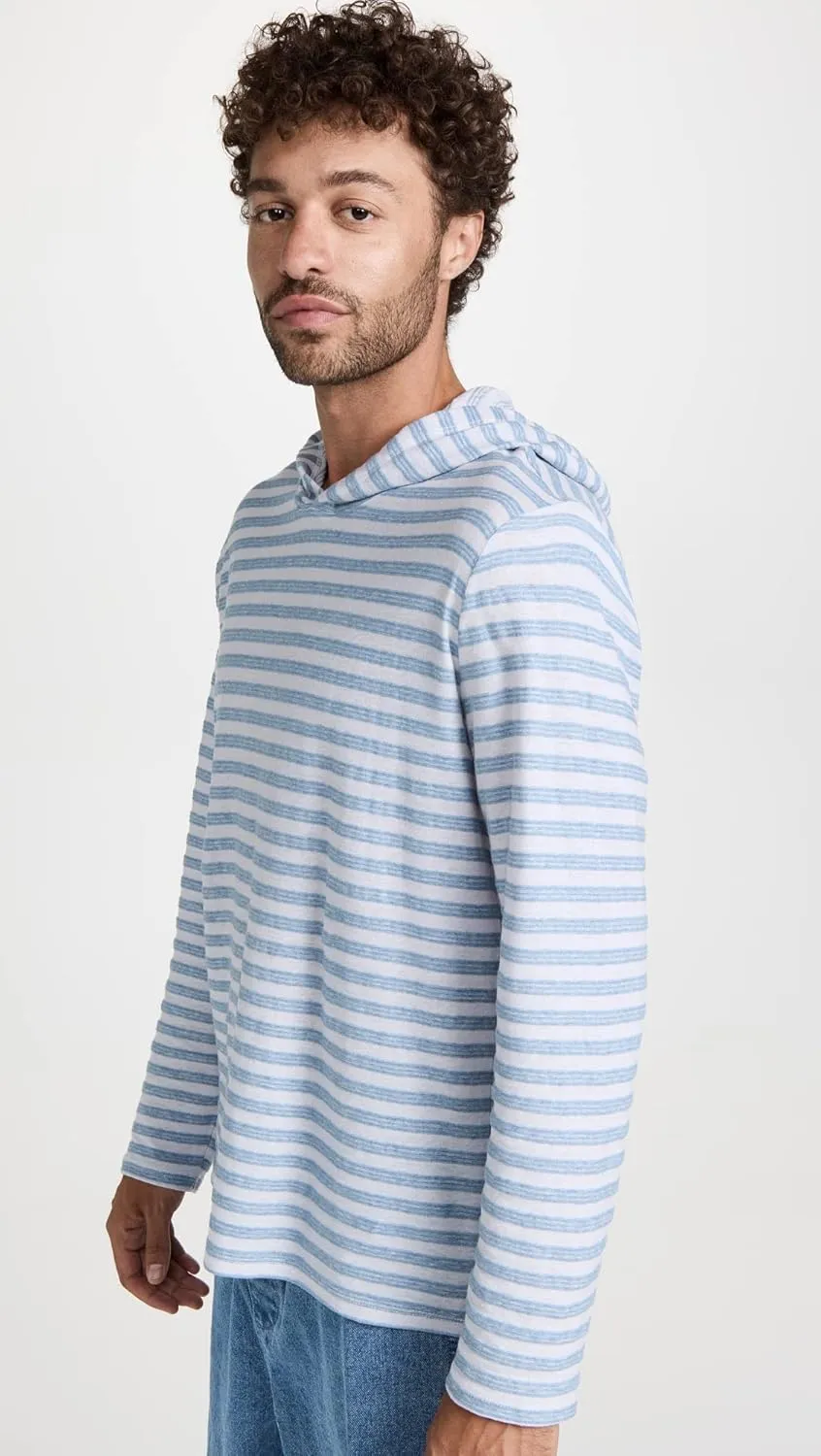 Vince Men's Textured Stripe Hoodie