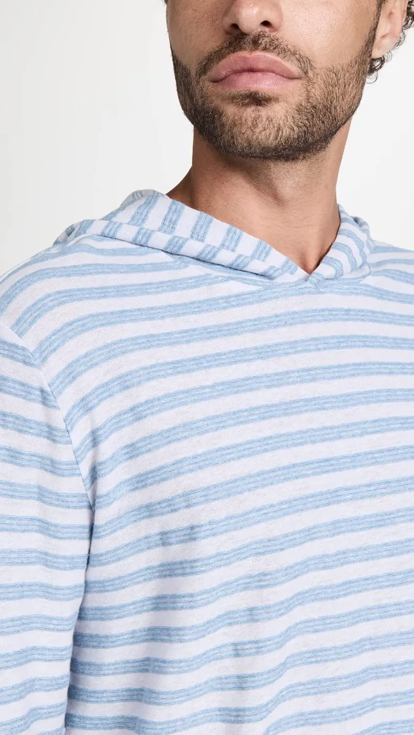 Vince Men's Textured Stripe Hoodie