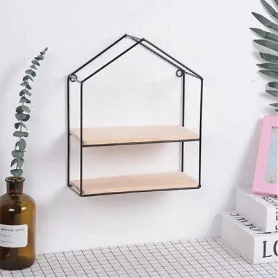 WALL MOUNTED HOME SHAPED SHELF
