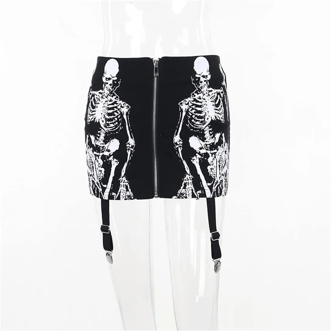 Women Gothic Mini Skirt Fairy Grunge Punk High Waisted A-Line Pleated Skirts Y2k E-Girl Long Maxi Skirt