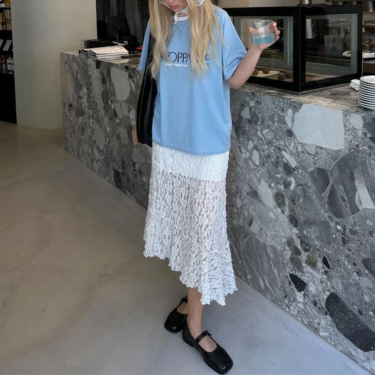 Women Lace Maxi Skirts Sexy Sheer Mesh Bodycon Long Skirts High Waist Summer Cover Up Beach Skirts