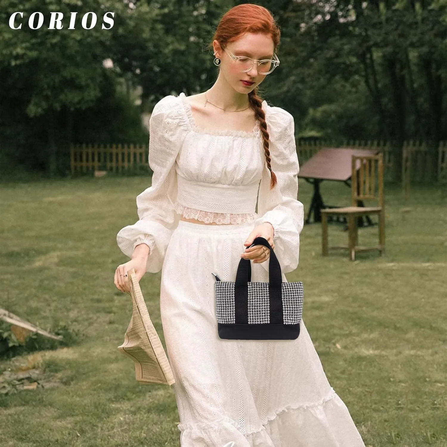 Women Rhinestone Evening Bag Bling Crystals Clutch Bag Bridal Wedding Purse Sparkling Handbag Shoulder Bag