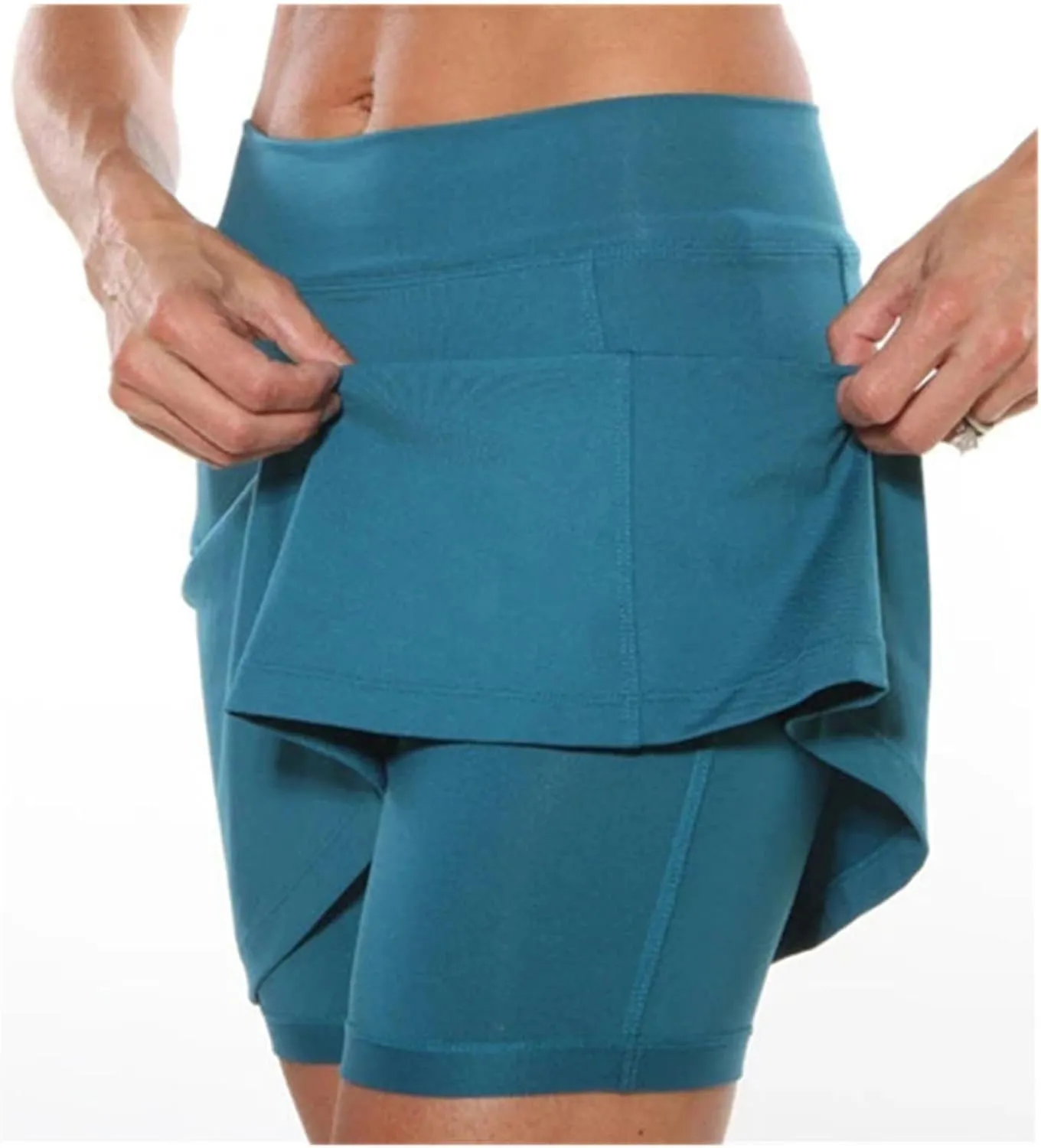 Women Shorts Summer Casual Stretchy Golf Skorts Oversized High Waisted Tennis Mini Skirts with Pockets