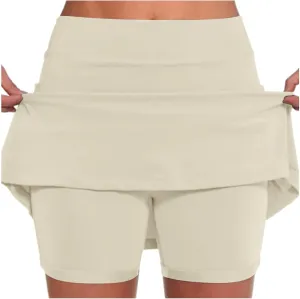 Women Tennis Skirt with Shorts High Waisted Stretchy Golf Skorts with Pockets Casual Athletic Skirts