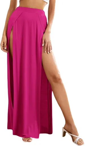 Women Tulle Tutu Long Skirts Wedding Party Cocktail Prom Mesh Maxi Dress Detachable Skirt Swimwear Cover Ups