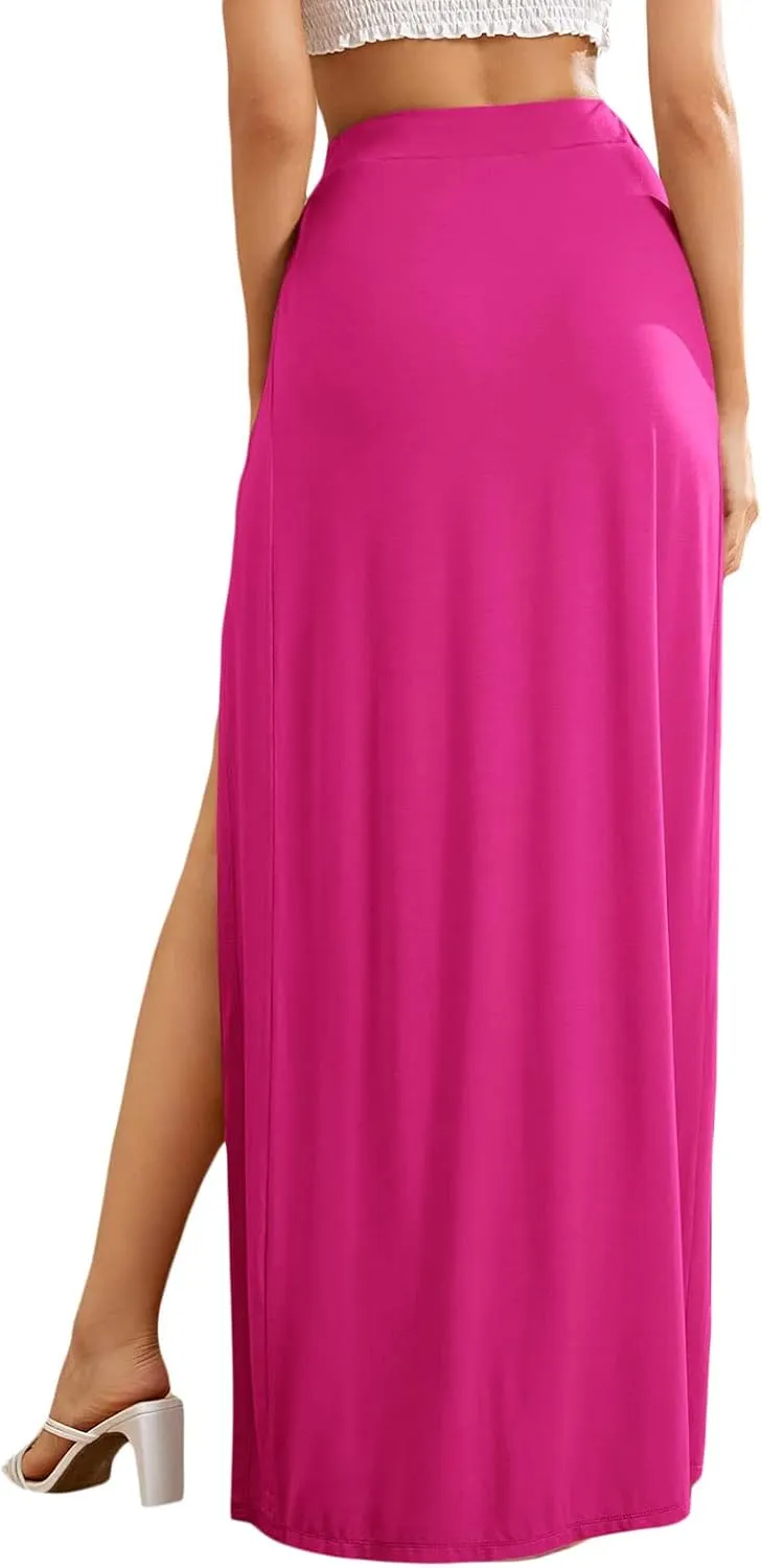 Women Tulle Tutu Long Skirts Wedding Party Cocktail Prom Mesh Maxi Dress Detachable Skirt Swimwear Cover Ups