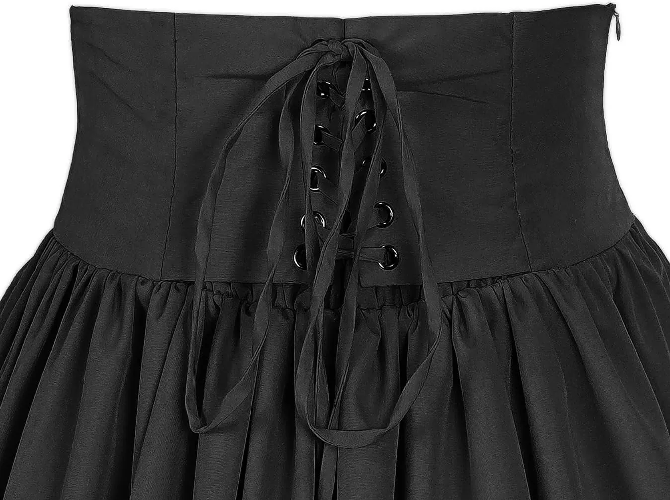 Women Victorian Skirt Medieval Renaissance Peasant Skirt Floor High Waisted Fluttering Long Skirt