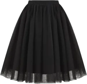 Women's Beach Vacation Clothes Summer Casual Loose Trendy Elastic High Waist Solid Color Party Dance Skirts, S-2XL