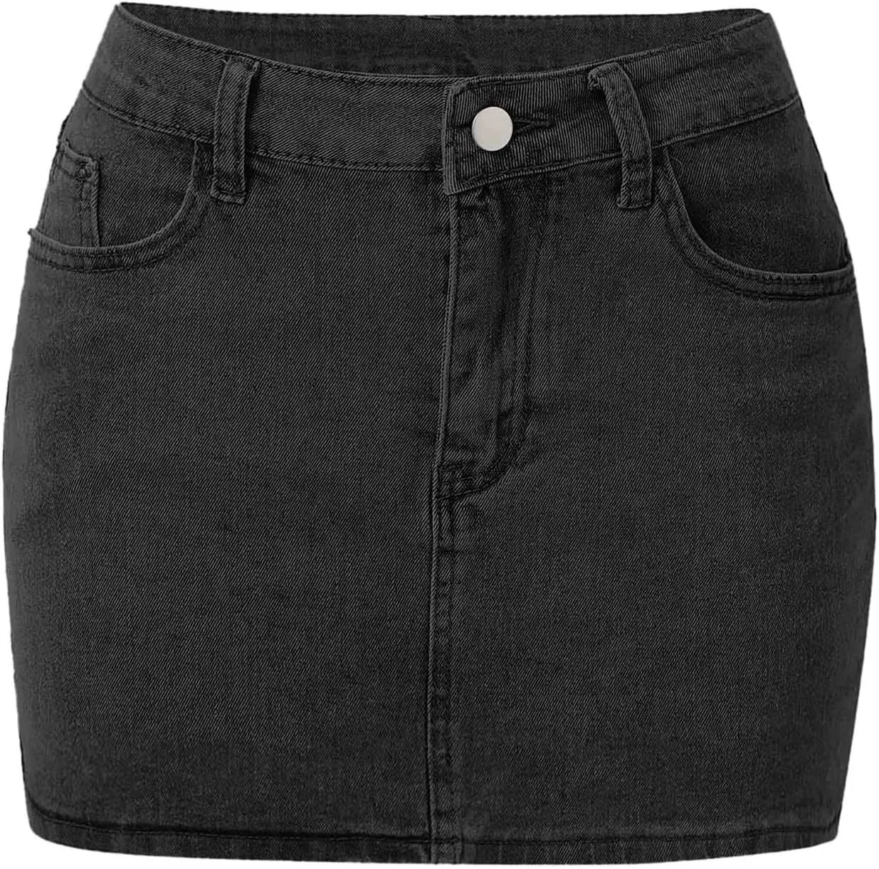 Womens Denim Skirts Jean High Waisted Casual Short Mini Skirt Summer Outfits Fashion Cute Clothes with Pockets