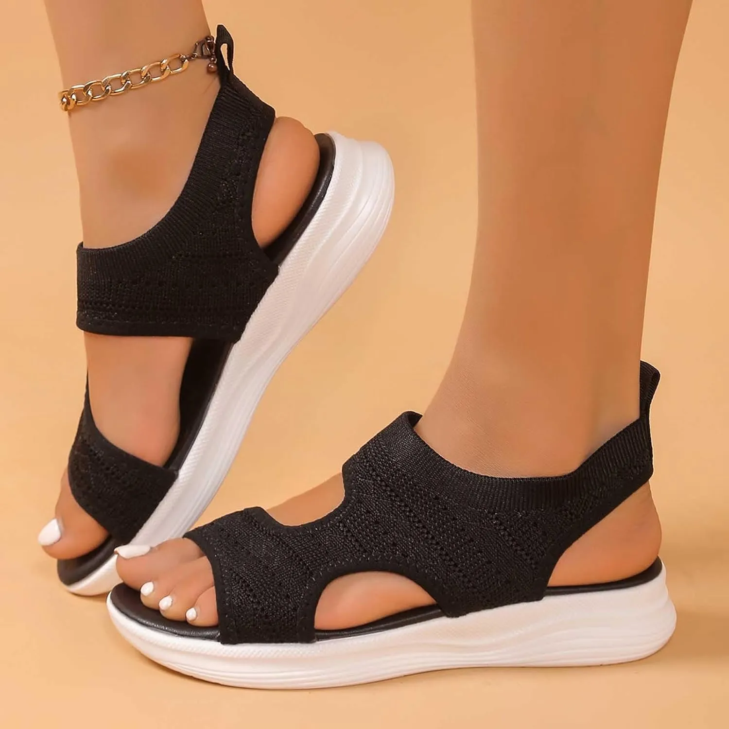 Womens Espadrilles Sandals Walking Sports Athletic Sandals Comfortable Casual Outdoor Lightweight Summer Beach Water Shoes