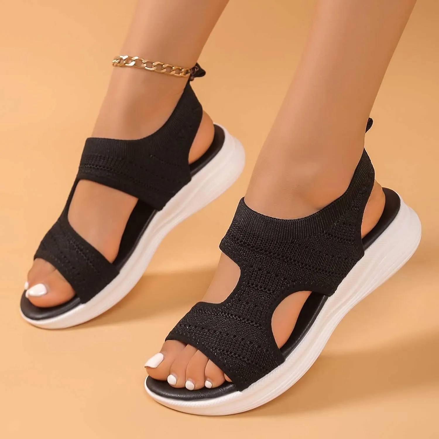 Womens Espadrilles Sandals Walking Sports Athletic Sandals Comfortable Casual Outdoor Lightweight Summer Beach Water Shoes