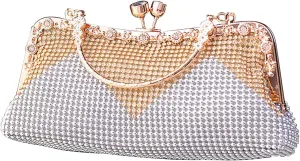 Women's Evening Clutch Bag Rhinestones Purse Ladies Crystal Handbag