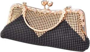 Women's Evening Clutch Bag Rhinestones Purse Ladies Crystal Handbag