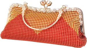 Women's Evening Clutch Bag Rhinestones Purse Ladies Crystal Handbag