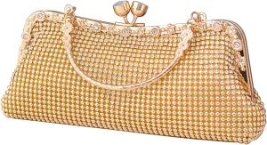 Women's Evening Clutch Bag Rhinestones Purse Ladies Crystal Handbag