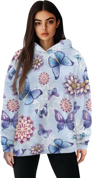 Women's Hooded Sweatshirts Cozy Lightweight Long Sleeve Hoodies Casual Sports Gym Pullover Tops Size S-2XL