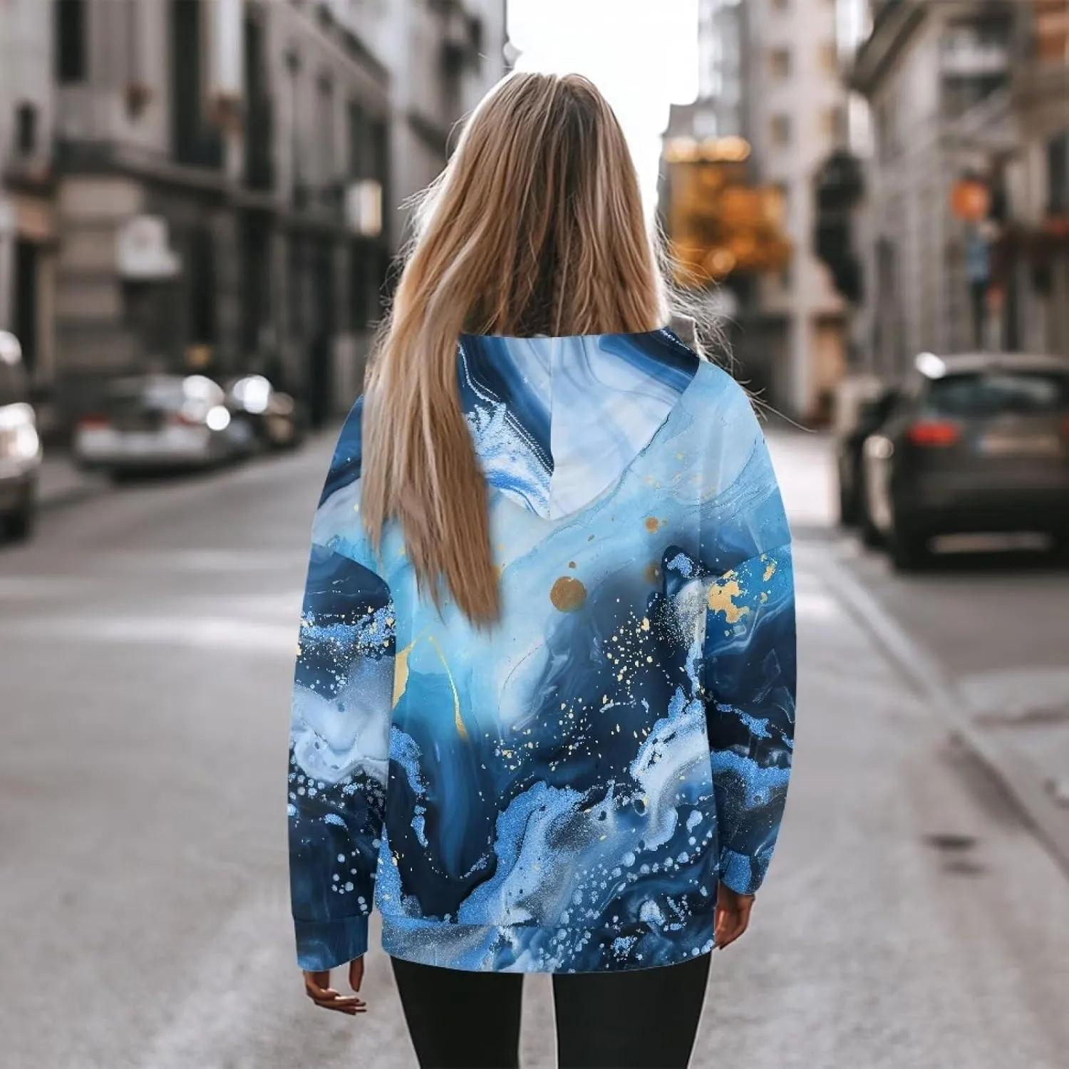 Women's Hooded Sweatshirts Cozy Lightweight Long Sleeve Hoodies Casual Sports Gym Pullover Tops Size S-2XL