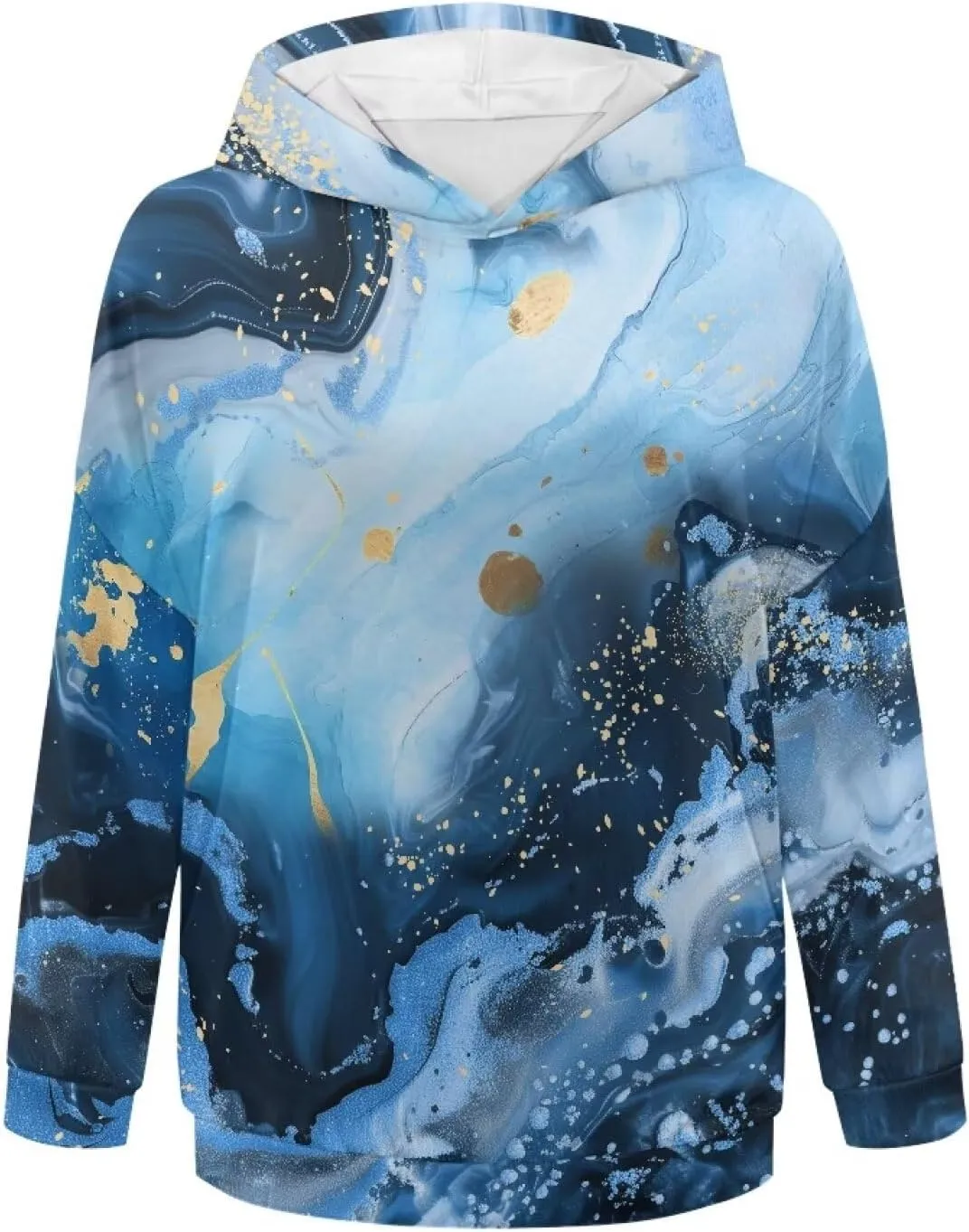 Women's Hooded Sweatshirts Cozy Lightweight Long Sleeve Hoodies Casual Sports Gym Pullover Tops Size S-2XL