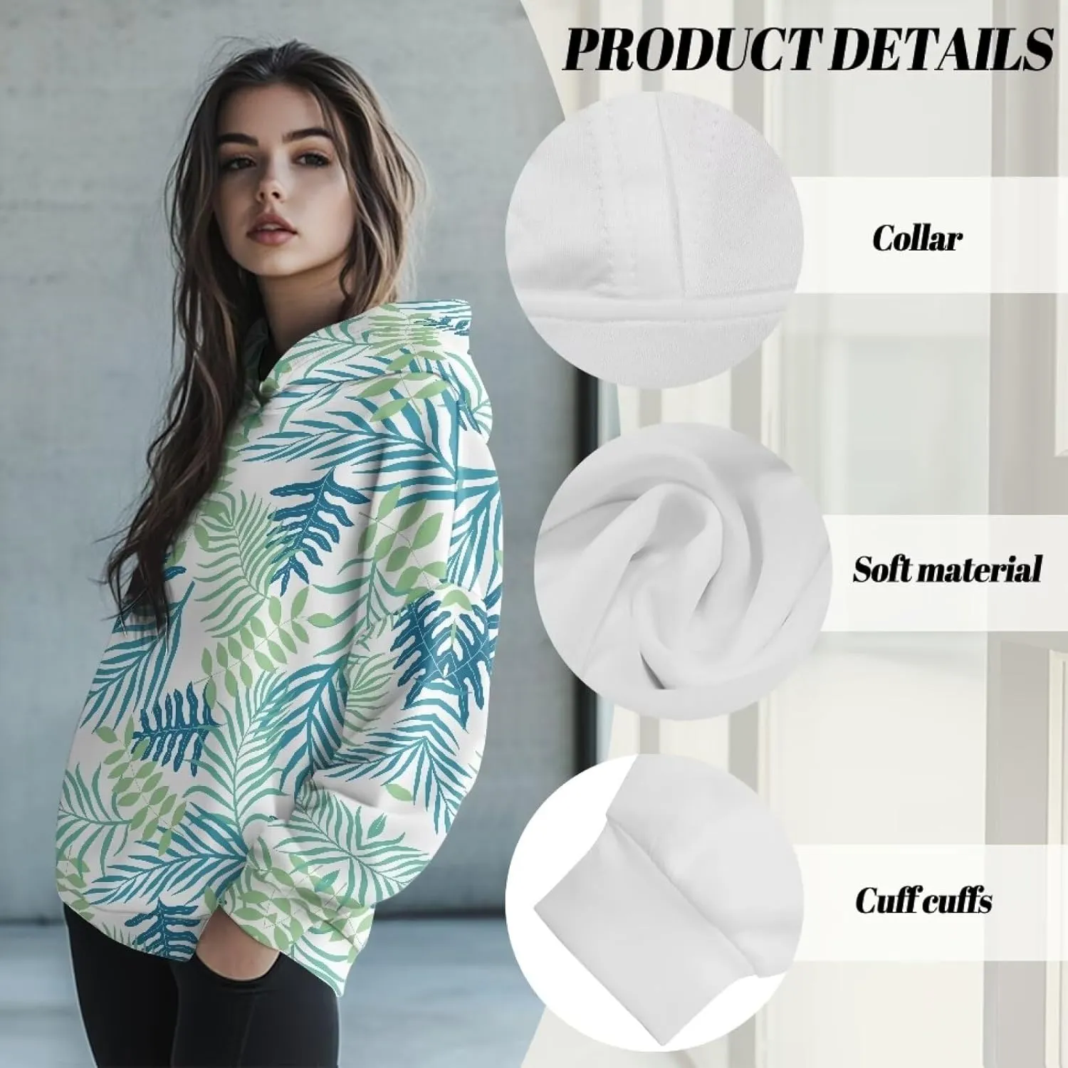 Women's Hooded Sweatshirts Cozy Lightweight Long Sleeve Hoodies Casual Sports Gym Pullover Tops Size S-2XL