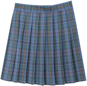Women's Plaid Pleated Skirt Vintage High Waisted Uniform Preppy A-line Mini Skirts Fashion Short Skirt with Ties