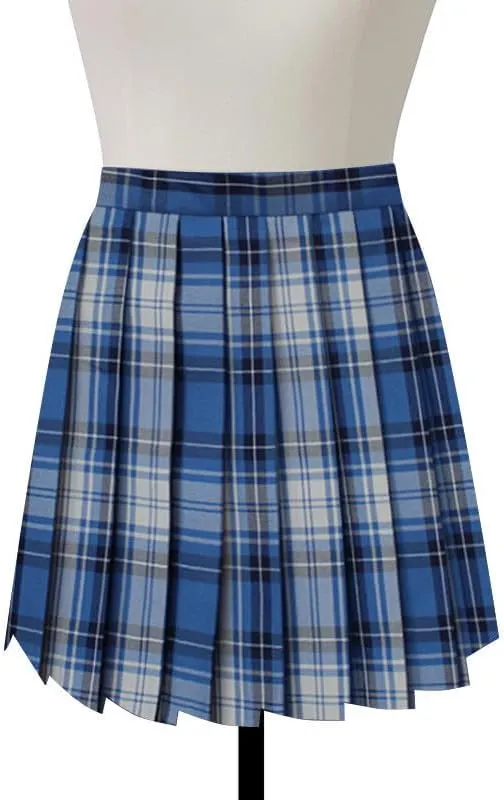 Women's Plaid Pleated Skirt Vintage High Waisted Uniform Preppy A-line Mini Skirts Fashion Short Skirt with Ties