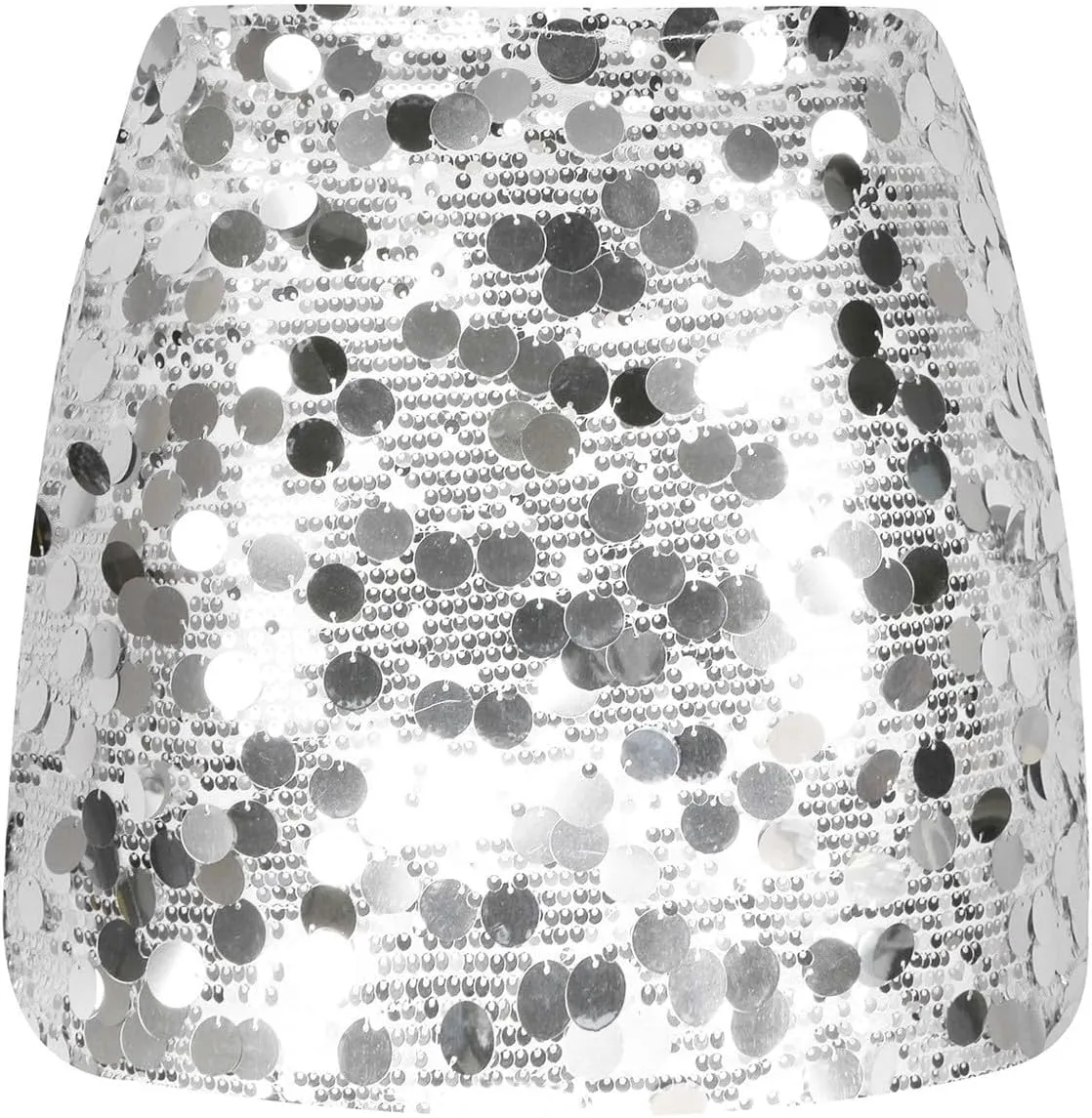 Women's Sequin Skirt Sparkle High Waisted Stretchy Bodycon Mini Skirt Trendy Party Night Out Cocktail Glitter Skirts