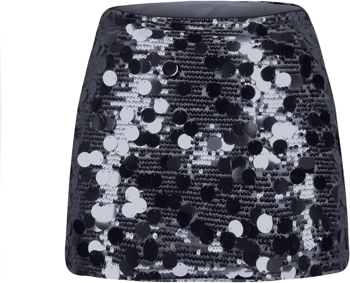 Women's Sequin Skirt Sparkle High Waisted Stretchy Bodycon Mini Skirt Trendy Party Night Out Cocktail Glitter Skirts