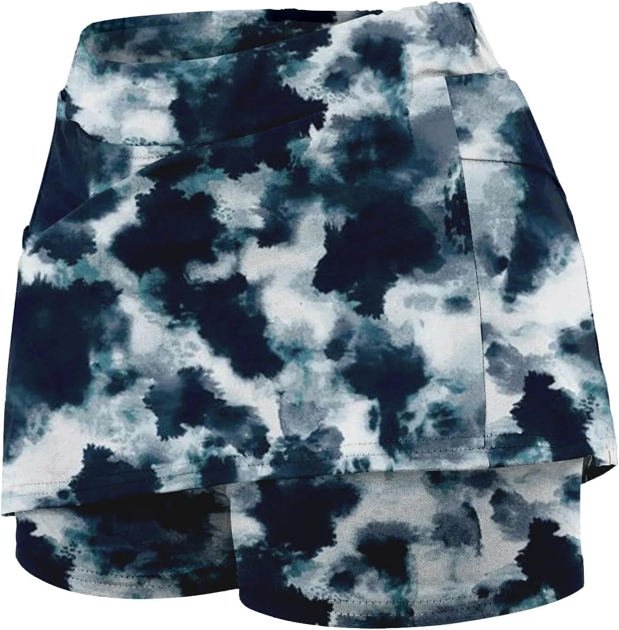 Womens Tennis Mini Skirts Plus Size Tie Dye Tummy Control Running Shorts Lounge Workout Sports Short Leggings Skorts Culottes