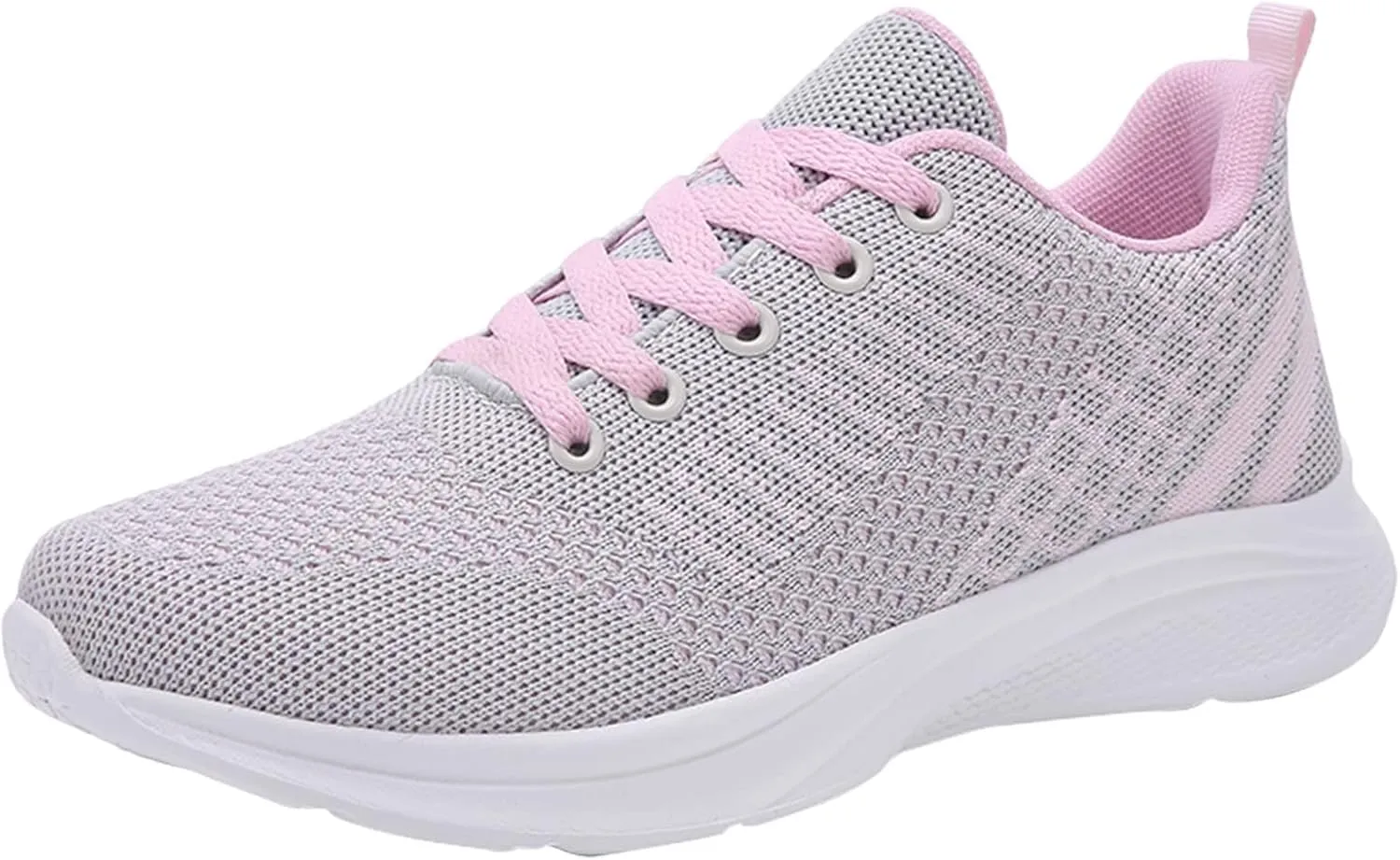Womens Walking Running Shoes Lightweight Non Slip Tennis Fashion Sneakers Colorblock Platform Lace-Up Breathable Casual Shoes